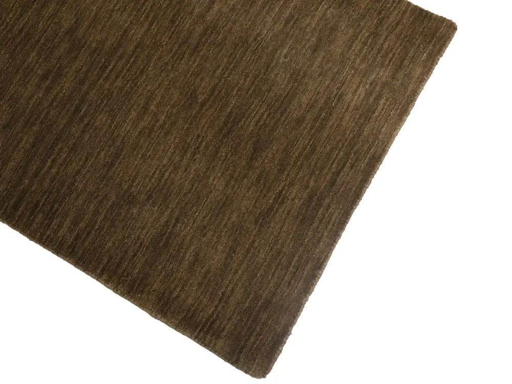 Brown Solid Gabbeh Modern Rug in All Size - 10