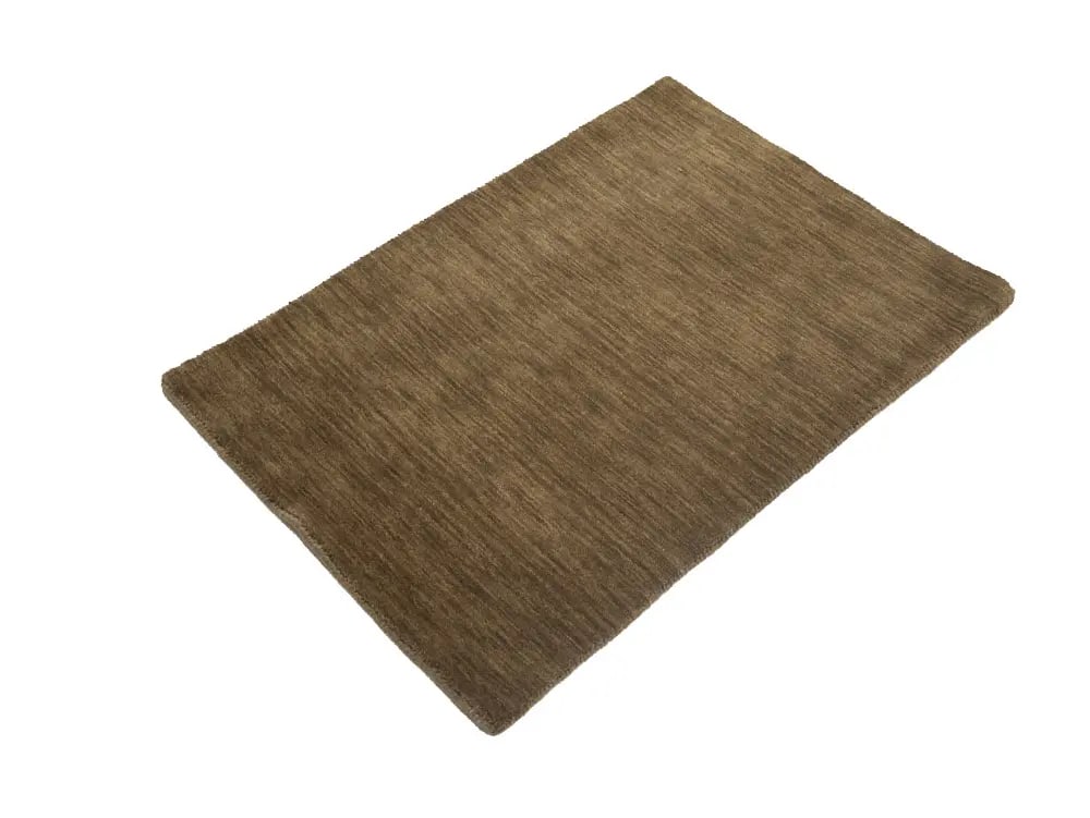 Brown Solid Gabbeh Modern Rug in All Size - 2