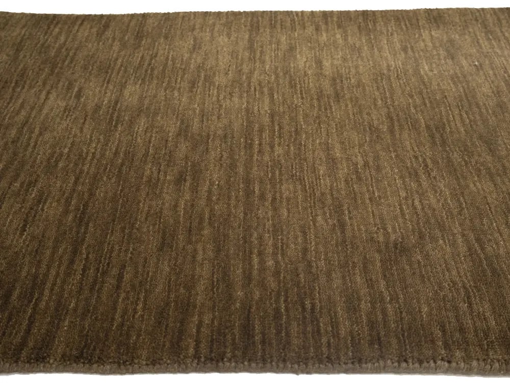 Brown Solid Gabbeh Modern Rug in All Size - 4