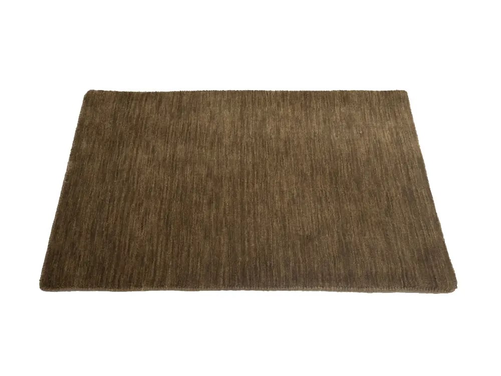 Brown Solid Gabbeh Modern Rug in All Size - 5
