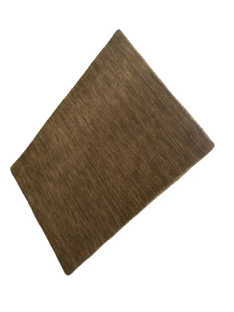 Brown Solid Gabbeh Modern Rug in All Size - 8