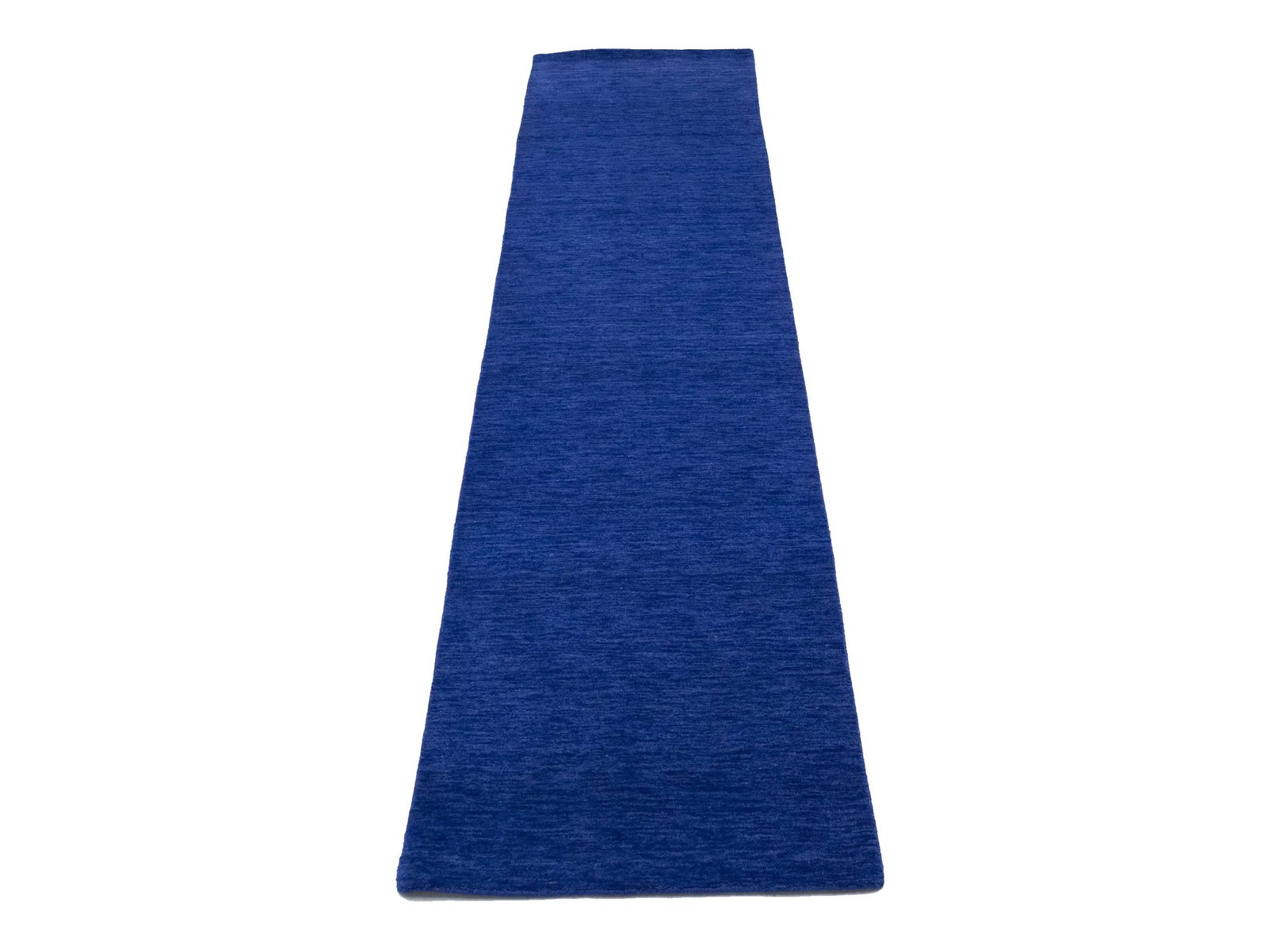 Solid Royal Blue Modern 3X12 Gabbeh Oriental Runner Rug - 3