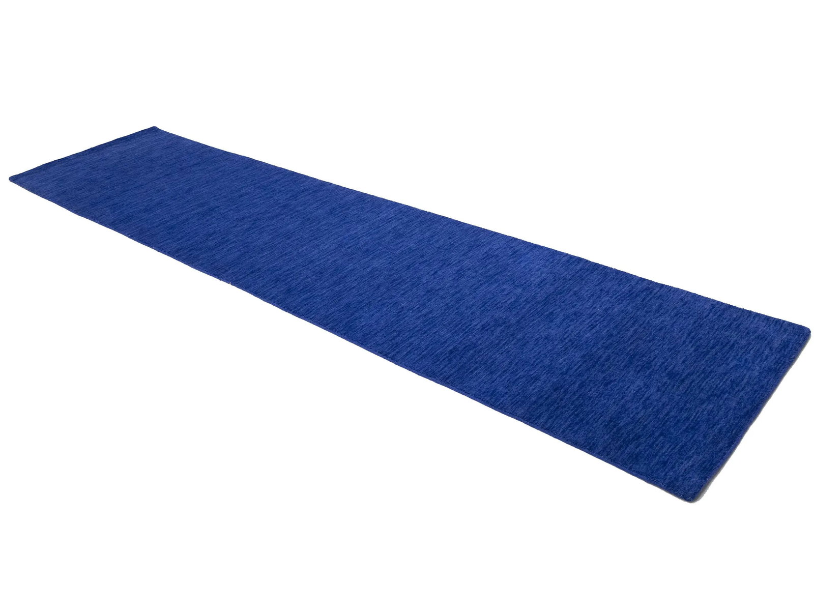 Solid Royal Blue Modern 3X12 Gabbeh Oriental Runner Rug - 4