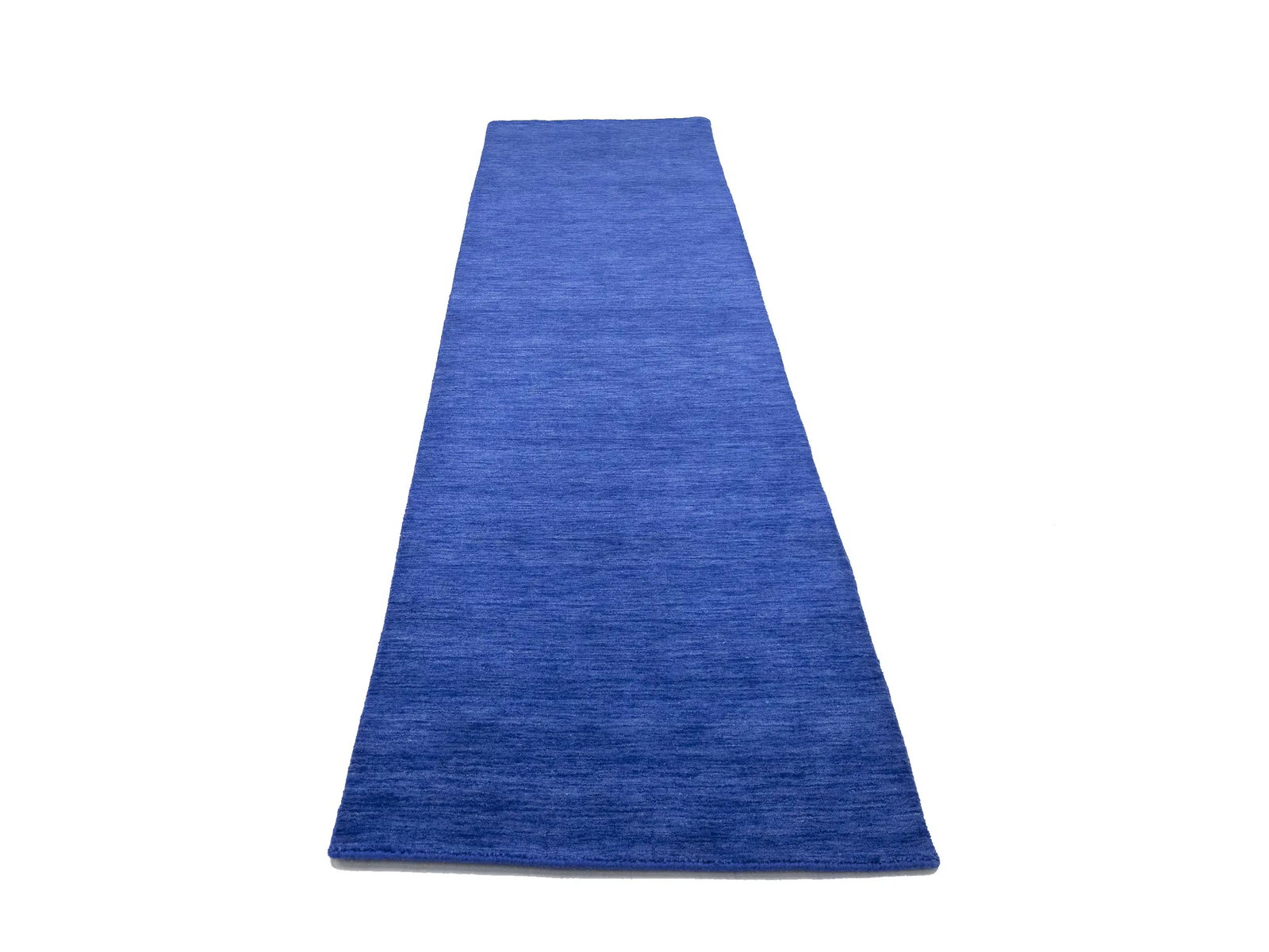 Solid Royal Blue Modern 3X12 Gabbeh Oriental Runner Rug - 6
