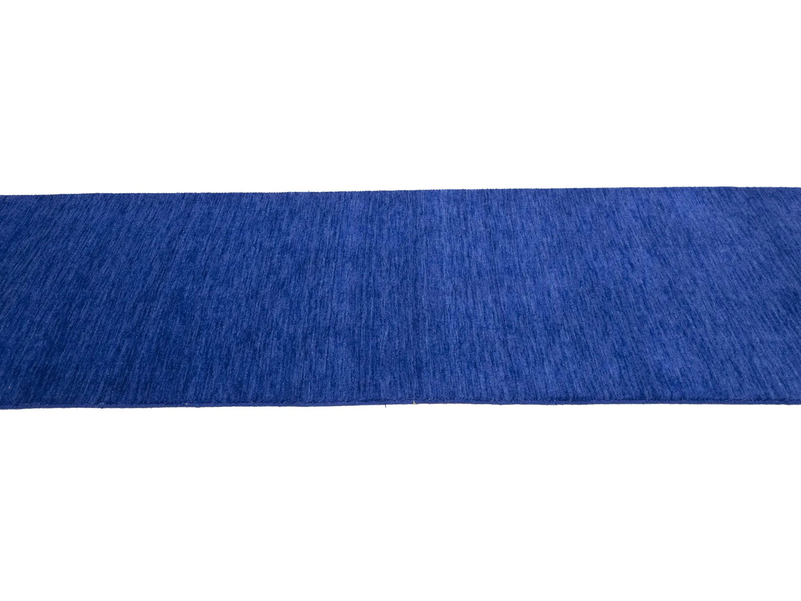 Solid Royal Blue Modern 3X12 Gabbeh Oriental Runner Rug - 7