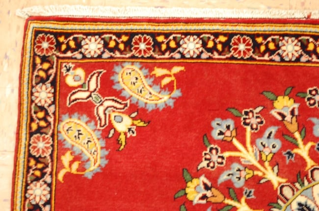 Persian KASHAN RUG 2'5" x 3'3" - 2