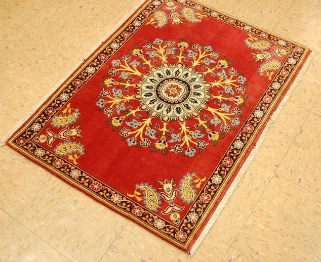 Persian KASHAN RUG 2'5" x 3'3" - 7