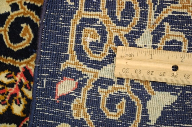 Persian KASHAN RUG 2'2" x 2'10" - 10