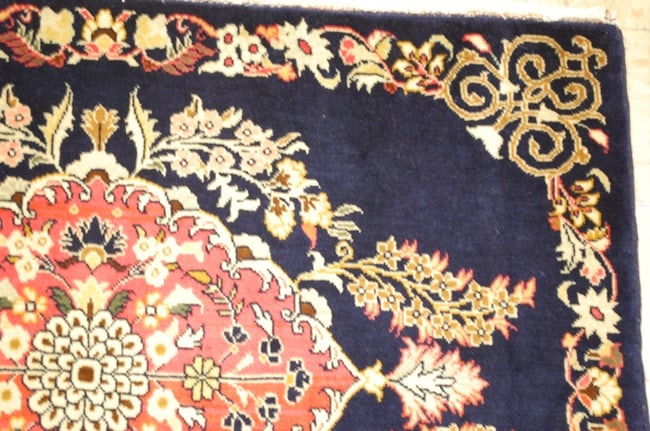 Persian KASHAN RUG 2'2" x 2'10" - 3
