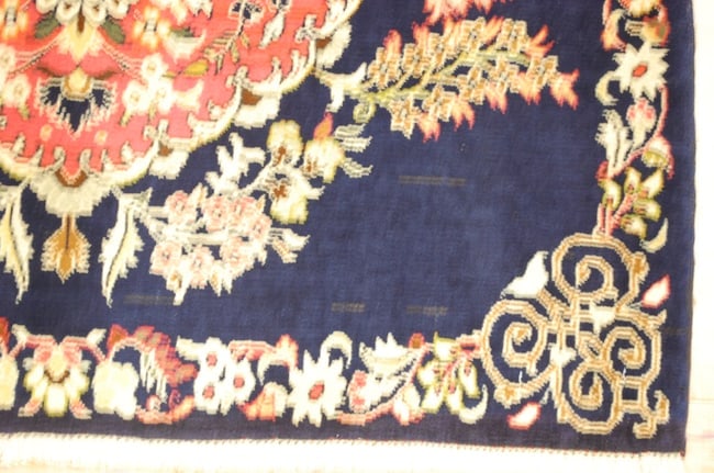Persian KASHAN RUG 2'2" x 2'10" - 5