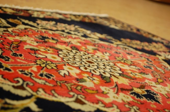 Persian KASHAN RUG 2'2" x 2'10" - 8