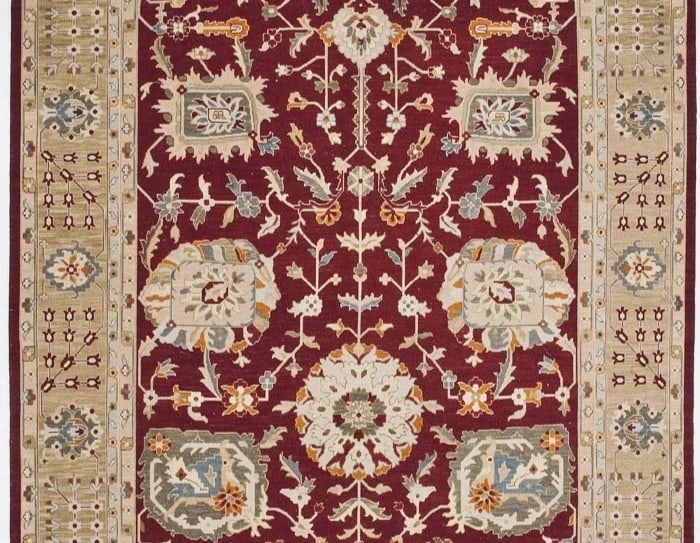 Hand Knotted Indo-Persian Traditional Red Wool Oriental Area Rug Carpet 12' x 15' - 3
