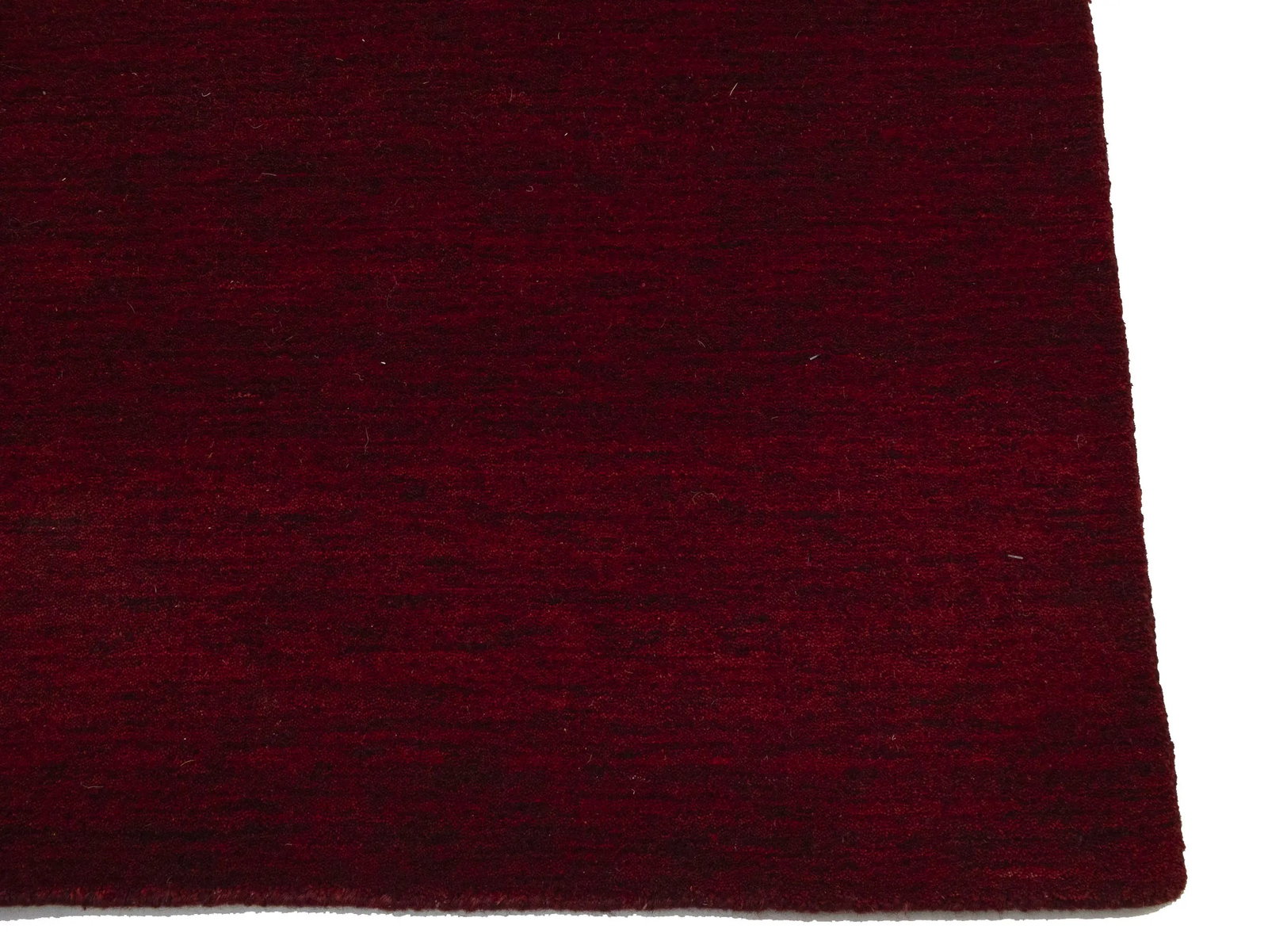 Maroon Red Modern Solid 5X8 Gabbeh Oriental Rug - 9