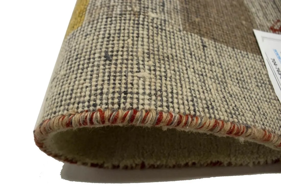 Cream Tribal 3X5 Indo-Gabbeh Oriental Rug - 13