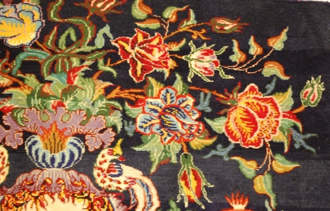 Persian KASHAN RUG 1'10" x 2'11" - 3