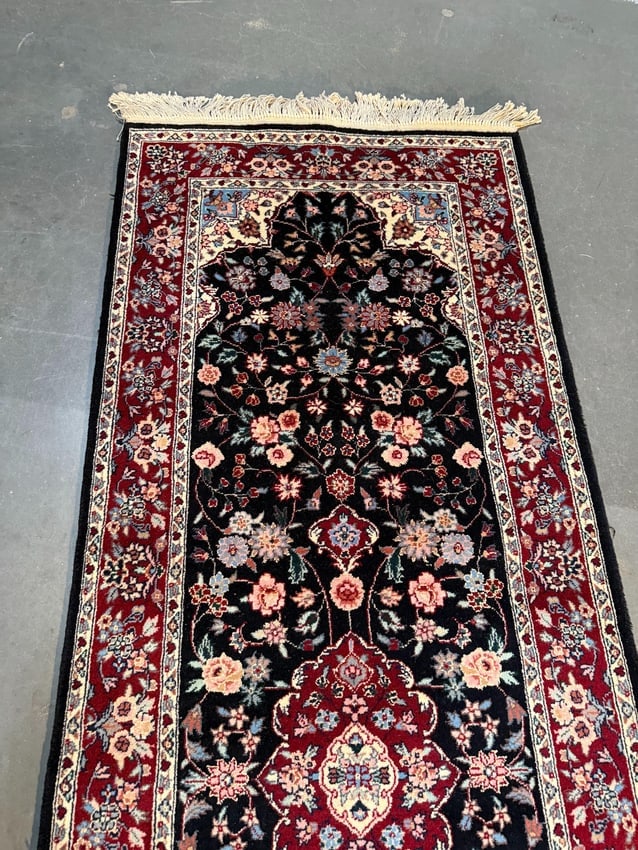 Fine Silk&Wool Tabriz Runner 2.6x10' - 4