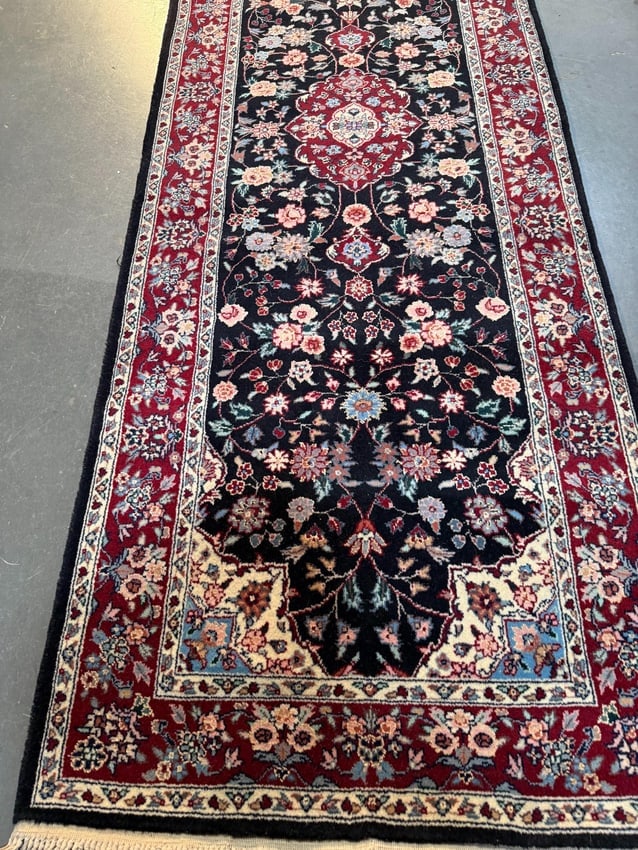 Fine Silk&Wool Tabriz Runner 2.6x10' - 6