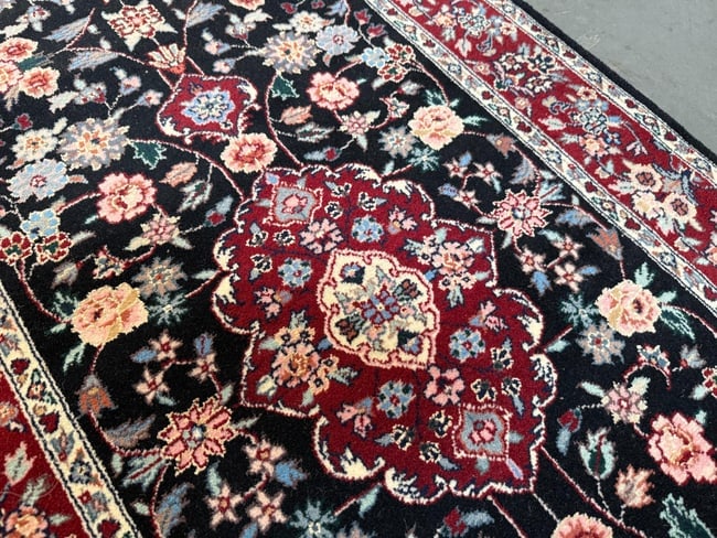 Fine Silk&Wool Tabriz Runner 2.6x10' - 8
