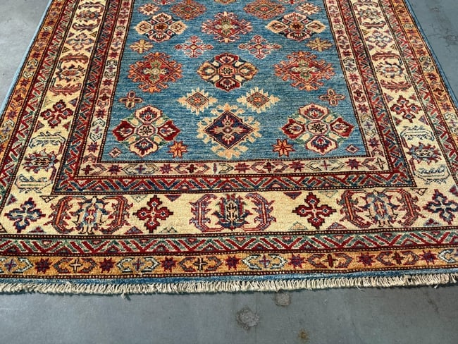 Fine Super Kazak Rug 4.1x6.1 - 2