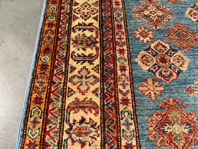 Fine Super Kazak Rug 4.1x6.1 - 4