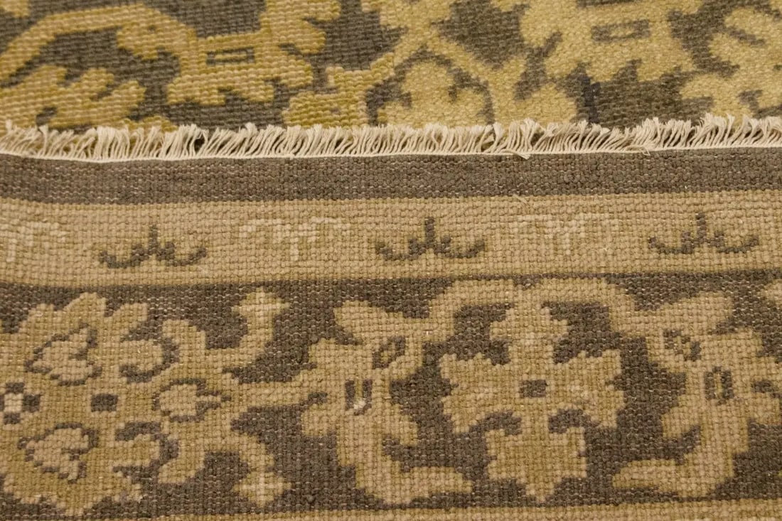 Dark Brown Transitional Floral 6X9 Oriental Rug - 15