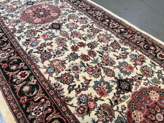 Fine Silk&Wool Tabriz Runner 2.6x12' - 8