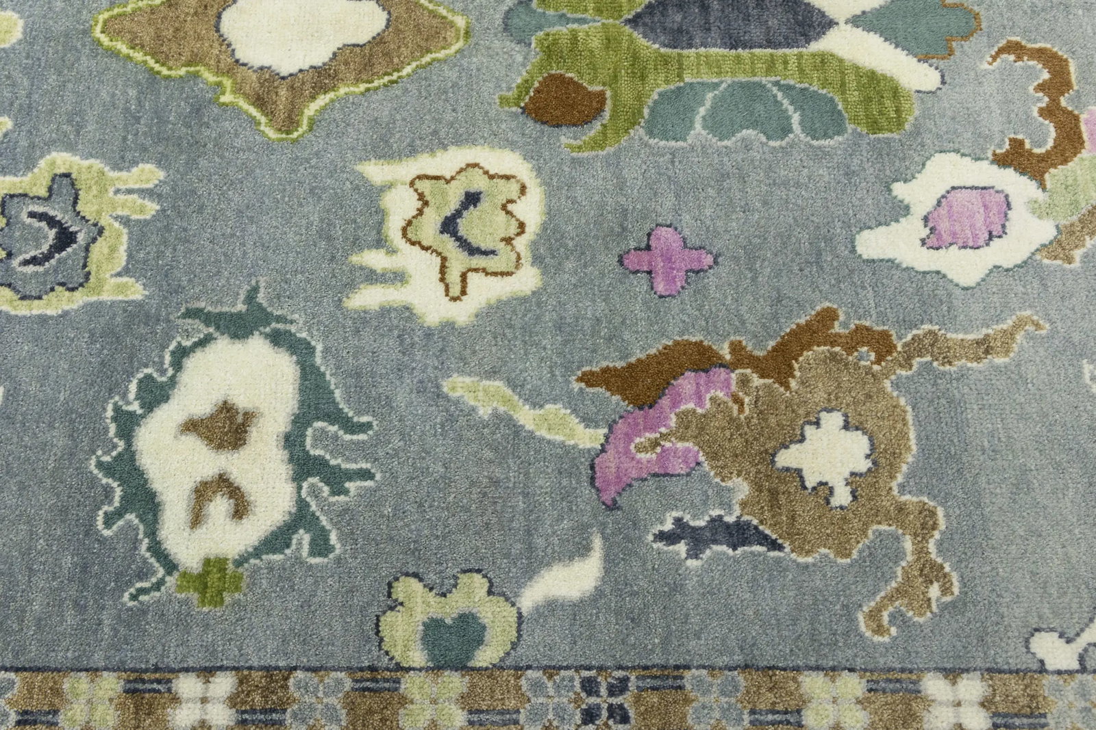 Floral Colorfast 8X10 Oushak Chobi Oriental Rug - 11
