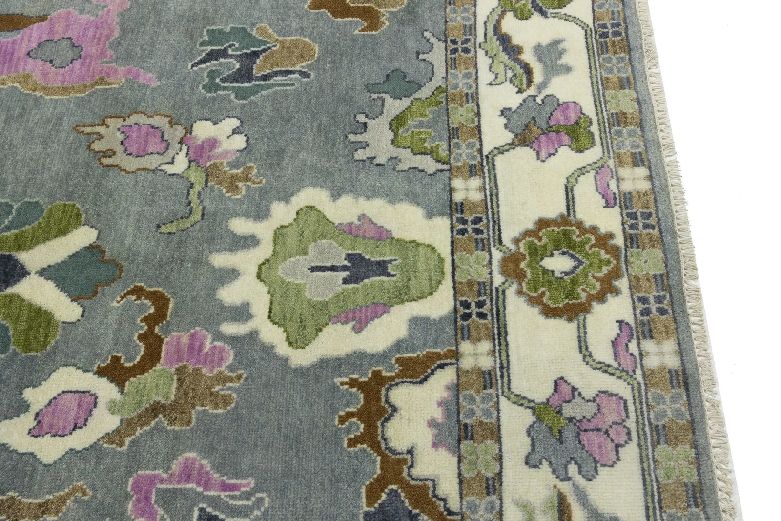 Floral Colorfast 8X10 Oushak Chobi Oriental Rug - 13
