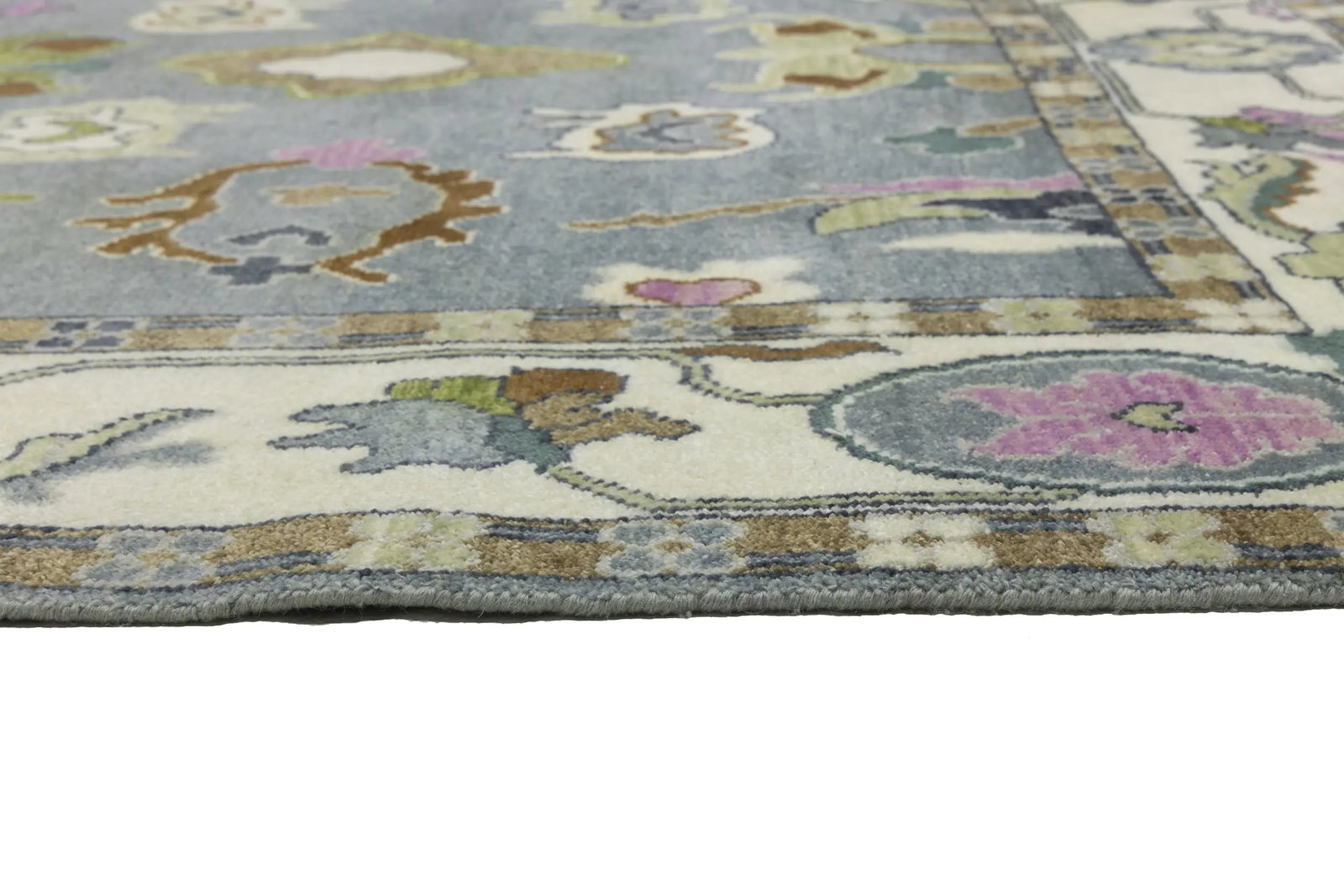 Floral Colorfast 8X10 Oushak Chobi Oriental Rug - 15