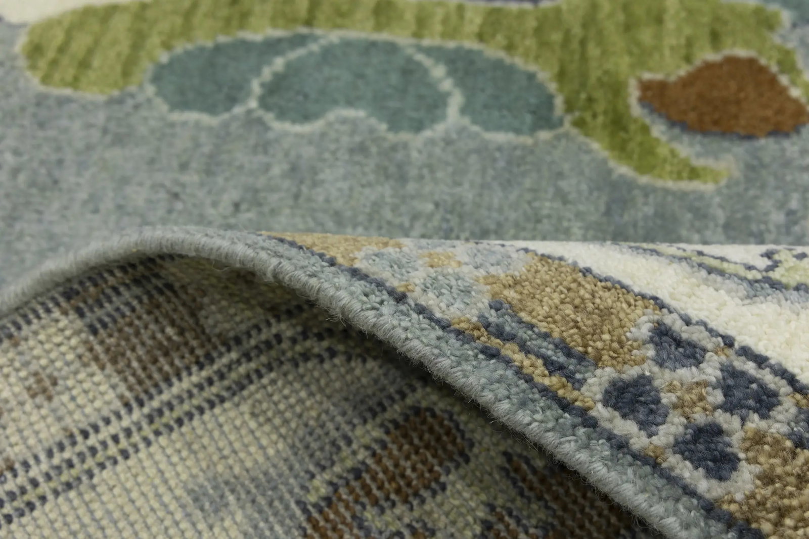 Floral Colorfast 8X10 Oushak Chobi Oriental Rug - 17