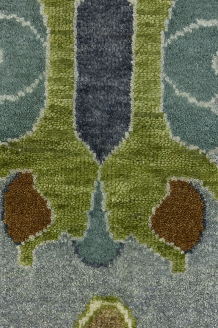Floral Colorfast 8X10 Oushak Chobi Oriental Rug - 9