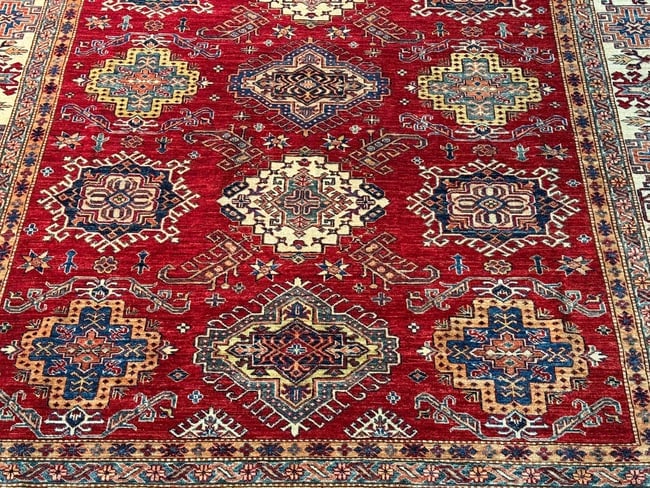 Magnificent Super Kazak Rug 7.9x9.9 - 2