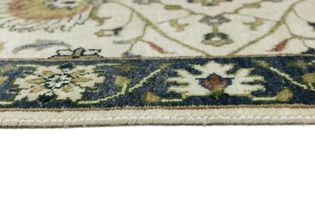 Cream Floral Osh Chobi 2'6X12 Peshawar Oriental Runner Rug - 15