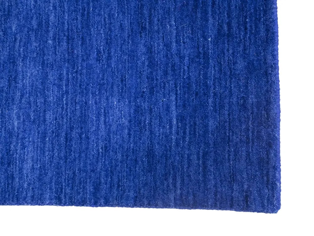 Solid Royal Blue Modern 8X8 Gabbeh Oriental Square Rug - 12