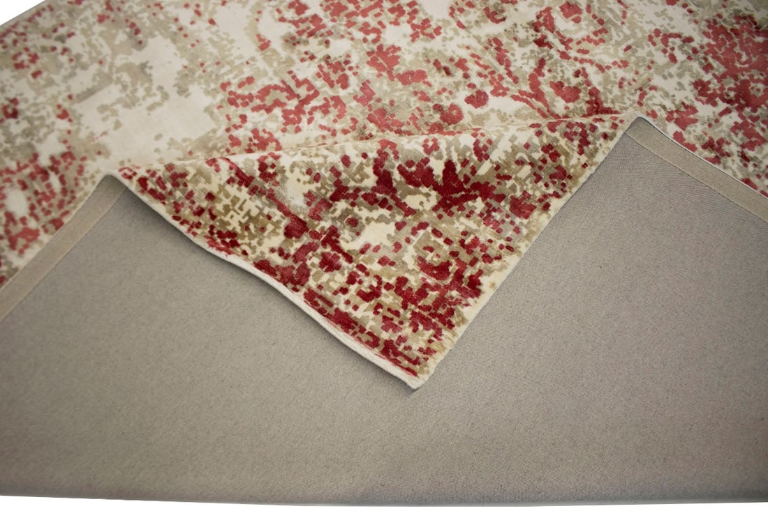 Distressed Floral Modern 8X10 Hand-Loomed Rug - 14
