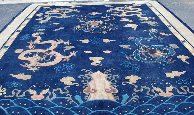 CHINESE DRAGON RUG 8.9x11.5 - 9