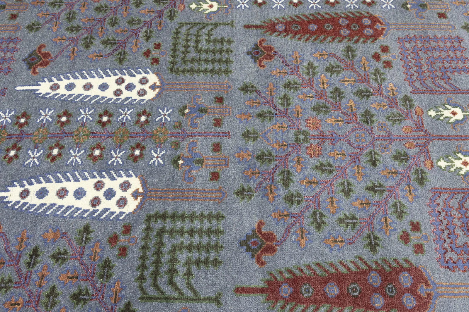Gray Floral 9X12 Tree of Life Chobi Oriental Rug - 10