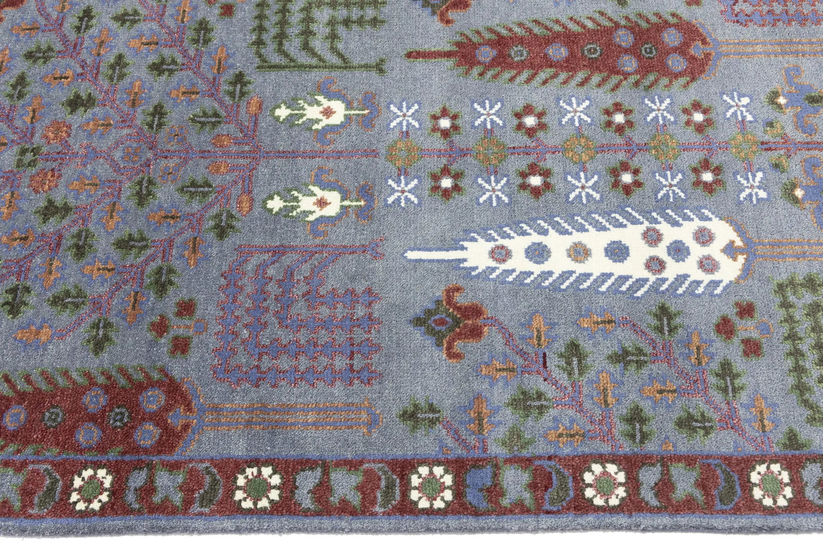 Gray Floral 9X12 Tree of Life Chobi Oriental Rug - 12
