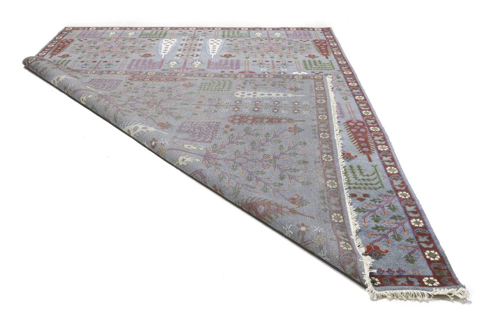 Gray Floral 9X12 Tree of Life Chobi Oriental Rug - 18