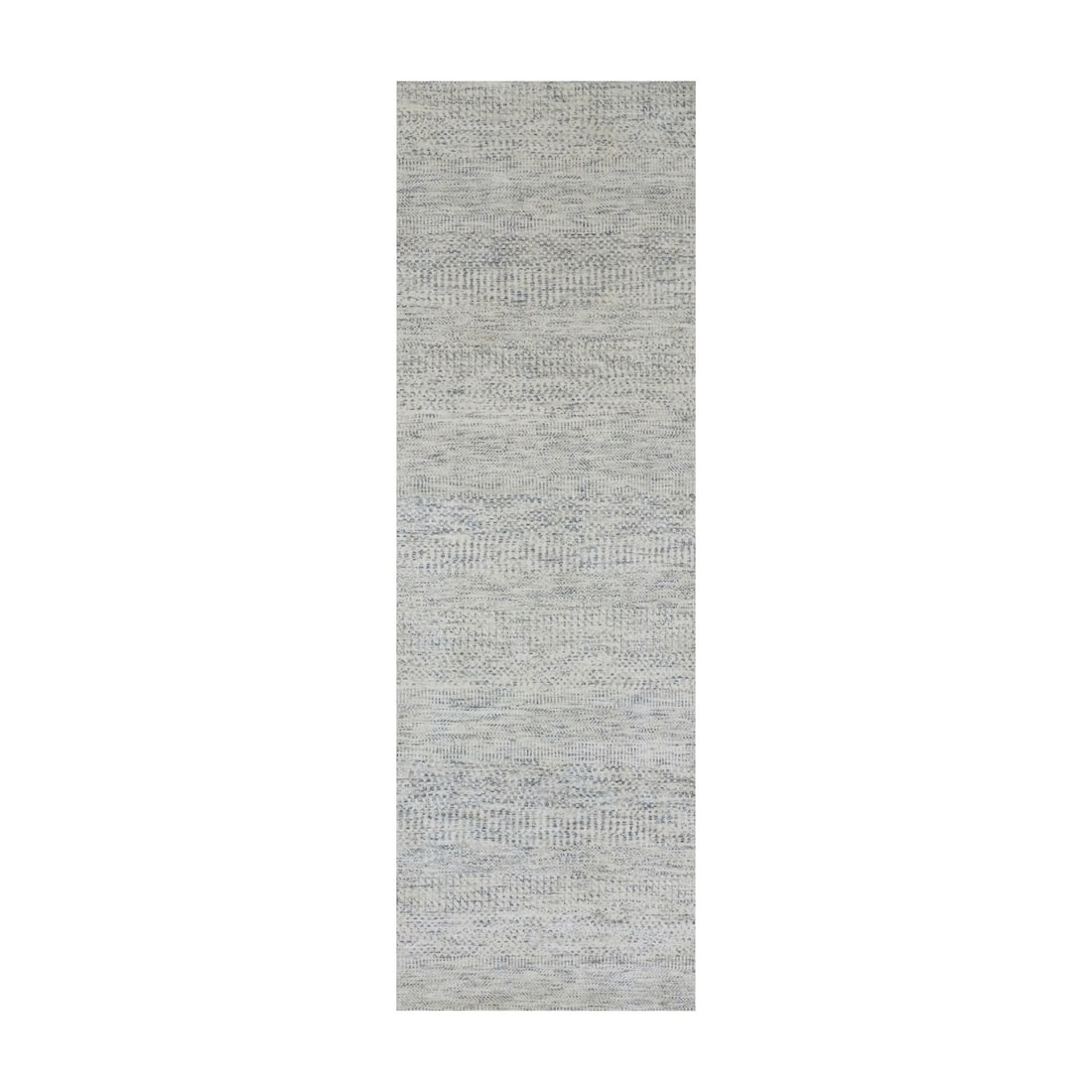Repose Gray Hand Knotted Undyed Wool Grass Design Runner Oriental Rug: Title: Repose Gray Hand Knotted Undyed Wool Grass Design Runner Oriental Rug Description:This is a truly genuine one-of-a-kind. It has been Knotted for months and months in the centuries-old weaving