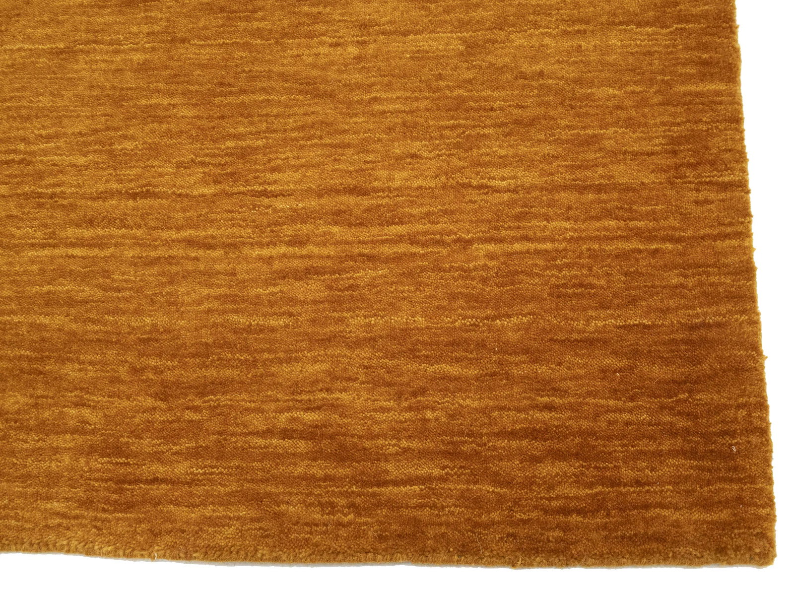 Orange Modern Solid 3X12 Gabbeh Oriental Runner Rug - 10