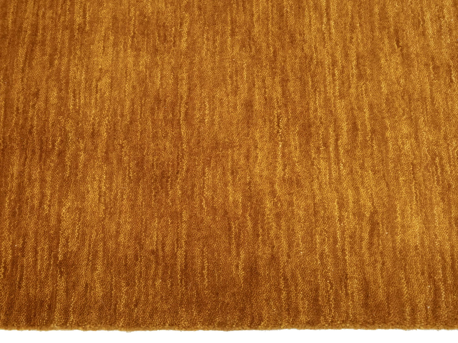 Orange Modern Solid 3X12 Gabbeh Oriental Runner Rug - 12
