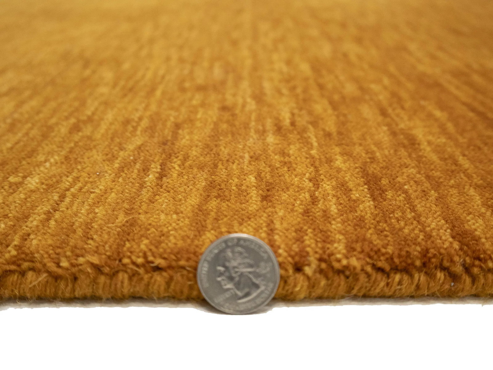 Orange Modern Solid 3X12 Gabbeh Oriental Runner Rug - 13