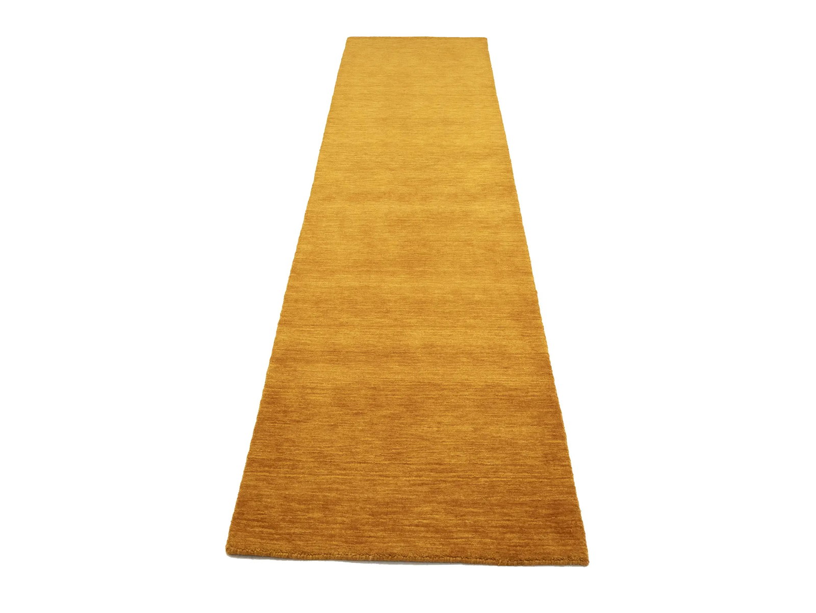 Orange Modern Solid 3X12 Gabbeh Oriental Runner Rug - 4