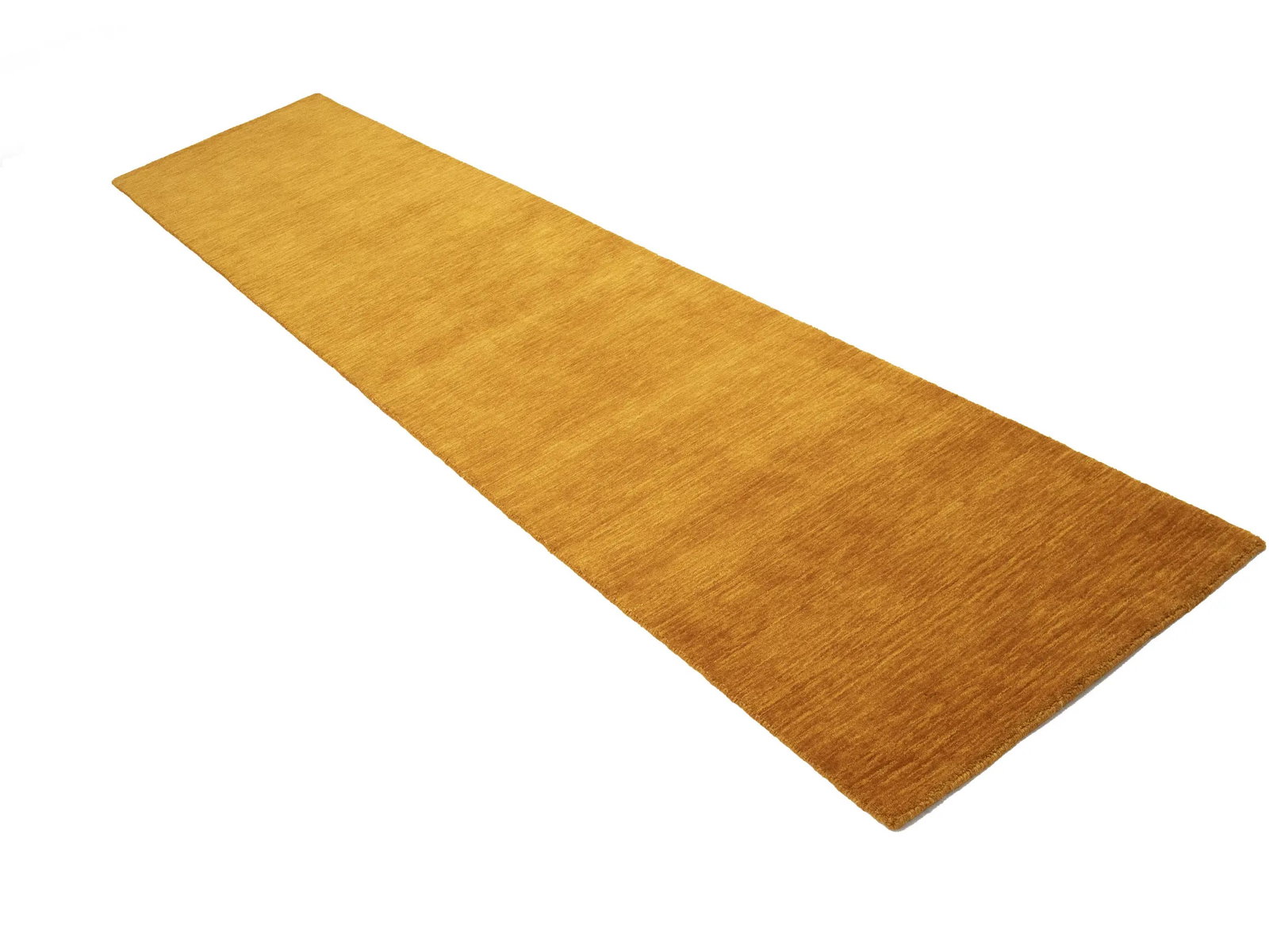 Orange Modern Solid 3X12 Gabbeh Oriental Runner Rug - 5
