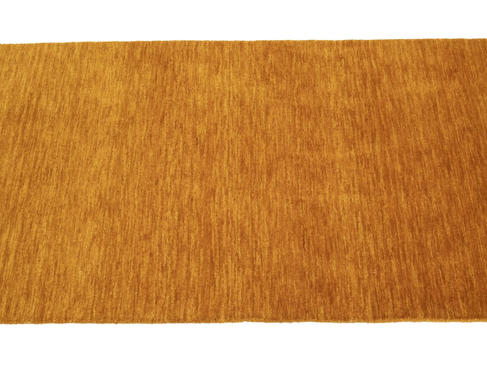Orange Modern Solid 3X12 Gabbeh Oriental Runner Rug - 8