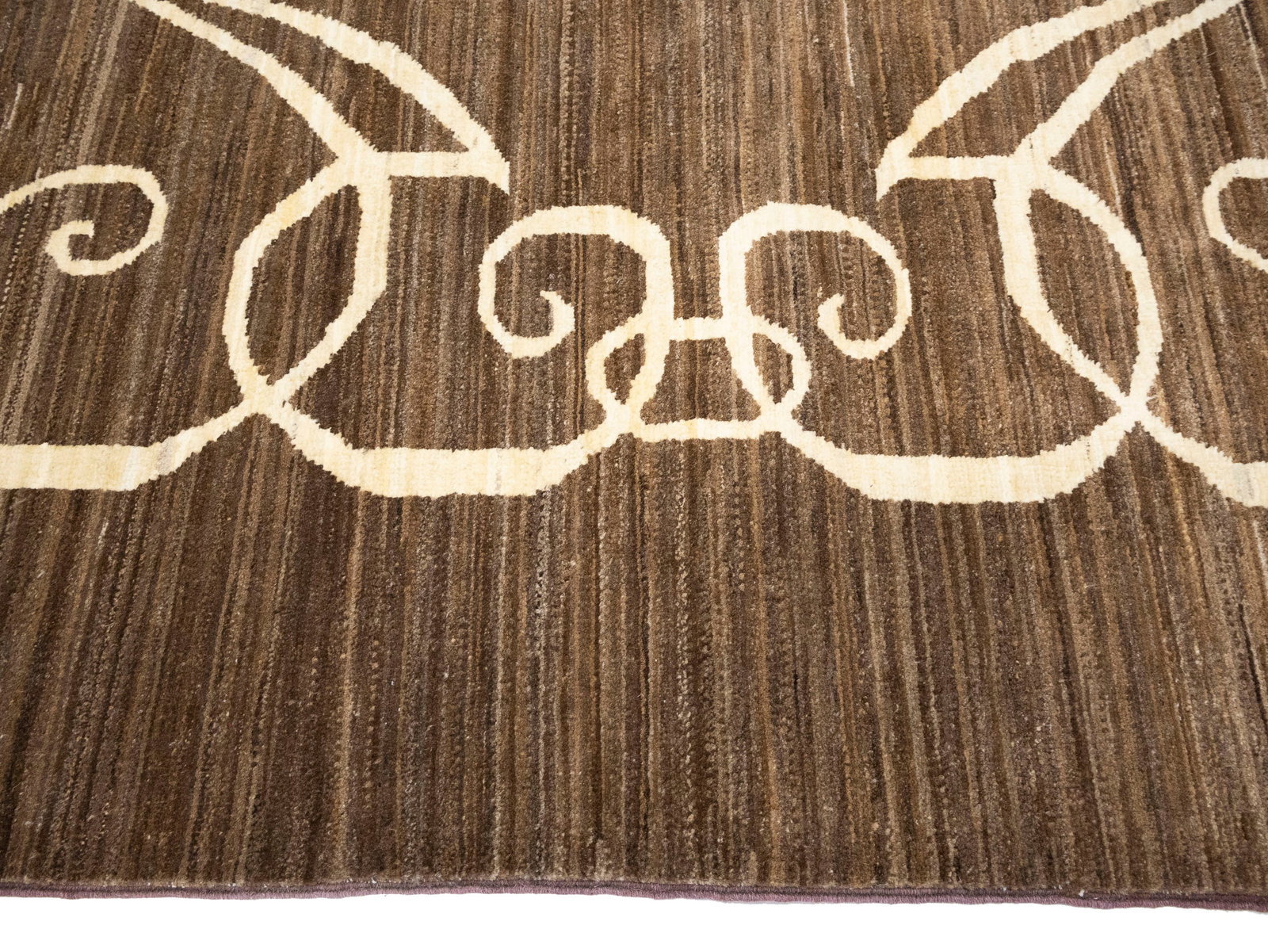 Brown Pictorial 4'9X6'4 Afghan Gabbeh Oriental Rug - 4