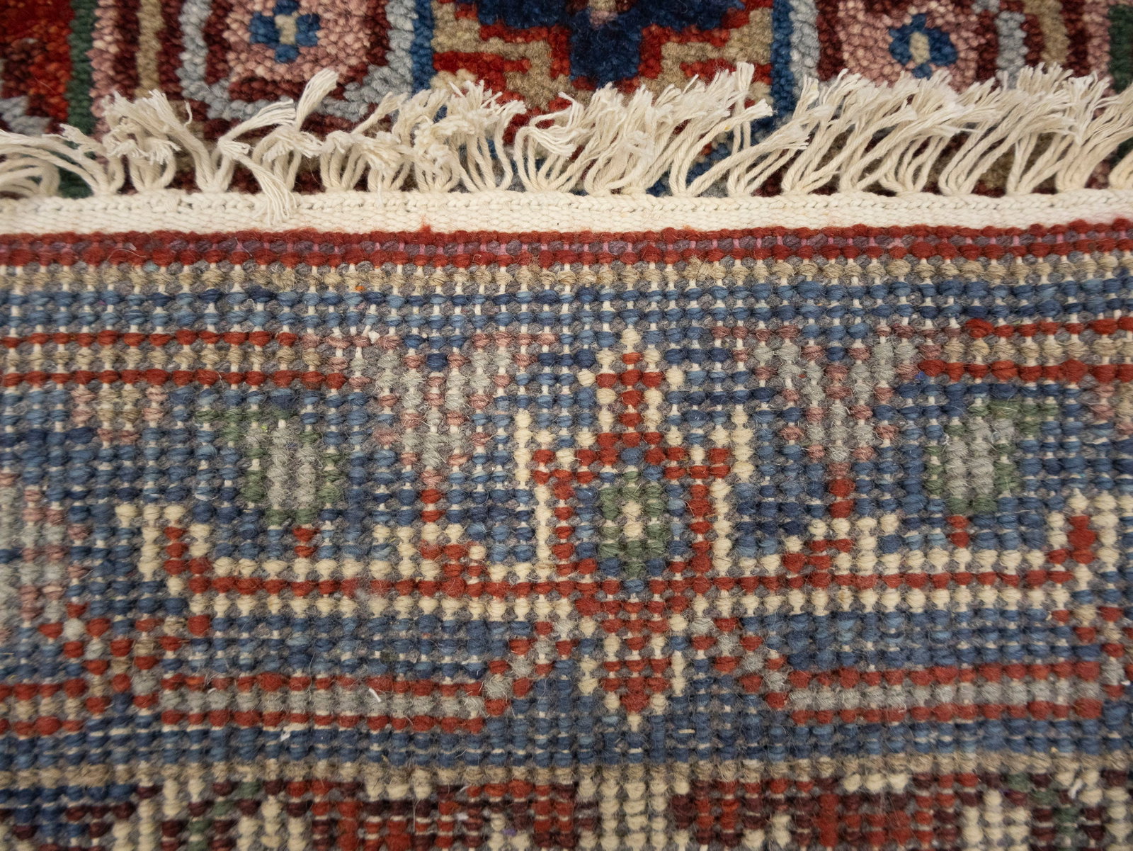 Rusty Red Floral 3X10 Heriz Serapi Oriental Runner Rug - 17
