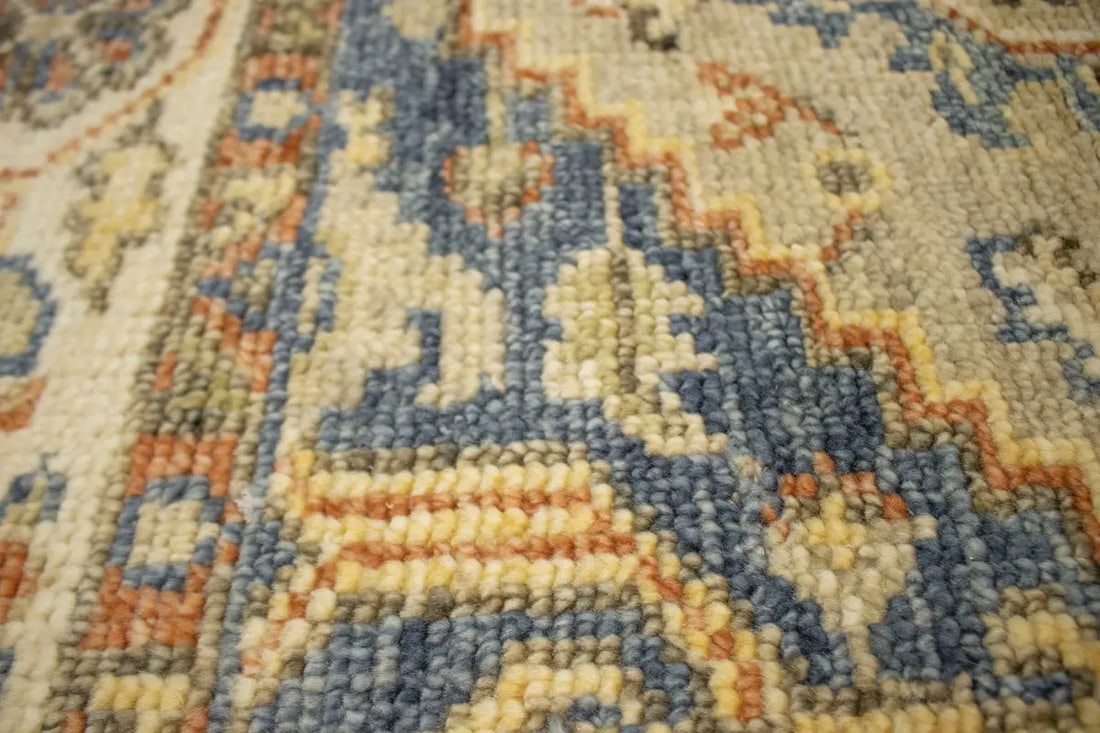 Cream/Beige Tribal 6X9 Heriz Serapi Oriental Rug - 13