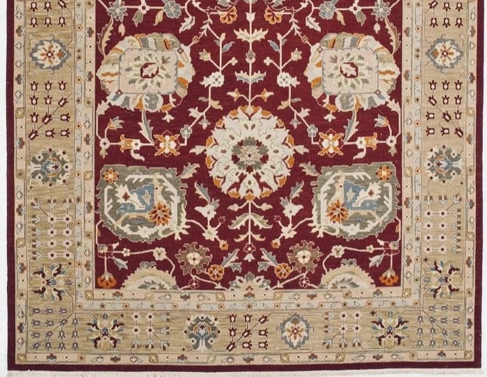 Hand Knotted Indo-Persian Traditional Red Wool Oriental Area Rug Carpet 12' x 15' - 2